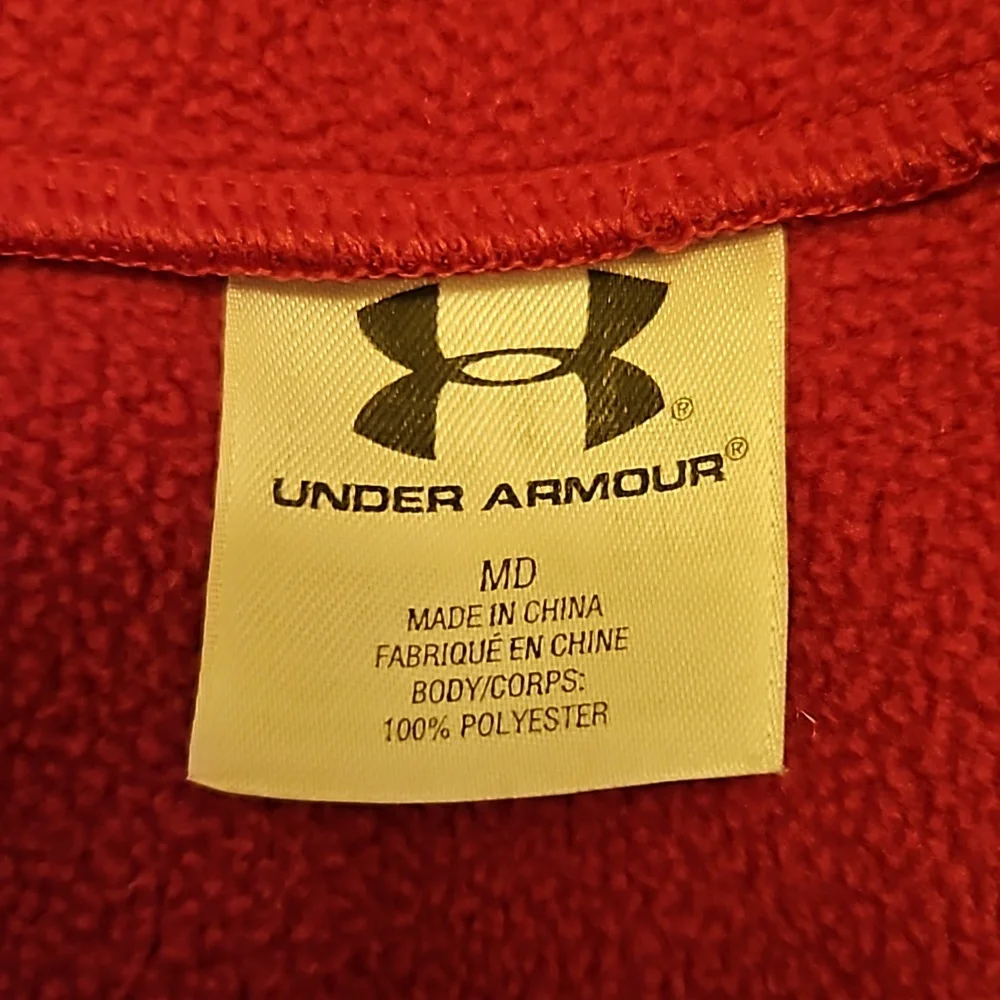 UNDER ARMOUR HOODIE SWEATSHIRT PURPLE BLACK MEDIUM ATHLETIC UA - Picture 12 of 12